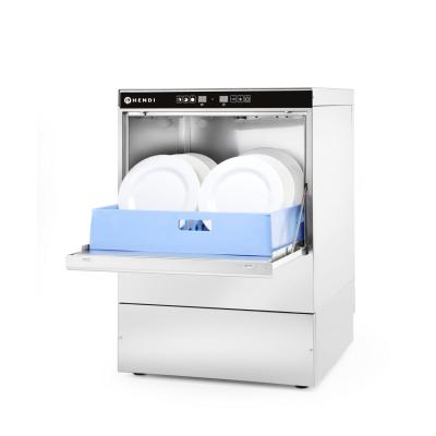 Myčka na nádobí 50x50 - elektronicky řízená, HENDI, Kitchen Line, 400V/6600W, 570x600x(H)830mm | 231753